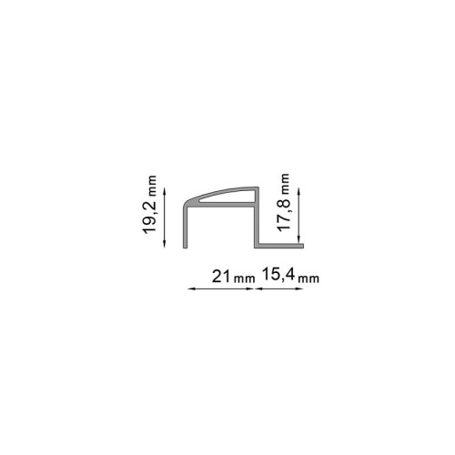 Profil zamykający Z - do tarasów podniesionych