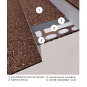 Profil schodowy SZ10 do kamiennego dywanu