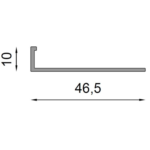 Profil schodowy SZ10 do kamiennego dywanu