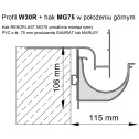 Profil okapowy - W30R